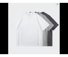 premium cotton o neck black & white t shirts printing custom plain men's pocket t shirts - Image 2