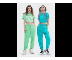OEM custom women sport pants casual yoga pants organic cotton trousers - Image 3