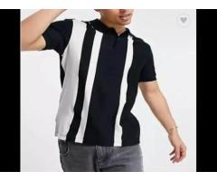 MGC Stylish Custom Plain Cotton Panel Polo T-Shirts Casual Shirts For Men