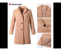 Hot Sell Custom Design Slim Fit Single Breasted Belted Windbreaker Lapel Long Jacket Casual