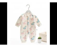 infant Jumpsuit  boys and girls Newborn Baby Pure Cotton animal print white baby rompers - Image 2