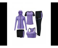 FREE SAMPLE Women Workout Outfits 2 Piece Ribbed Seamless Gym Zipper Bra Yoga  Leggings Sets