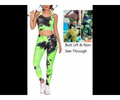 FREE SAMPLE Workout Sets for Women 2 Piece Textured Yoga Outfit Athletic Set Gym Activewear Set