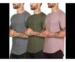 Custom Printing Men Cotton Sport Gym Muscle Fit T Shirt Training Fitness Shirts - Image 3