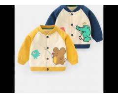 Baby/Infant Boys Spring Cute Cartoon Alligator Hamster Baseball Jersey Outfit